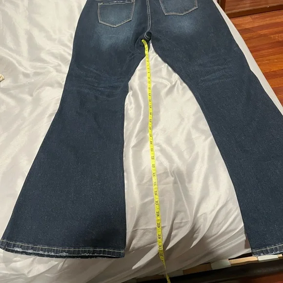 KanCan Dark Blue Flare Jeans - Picture 7 of 10
